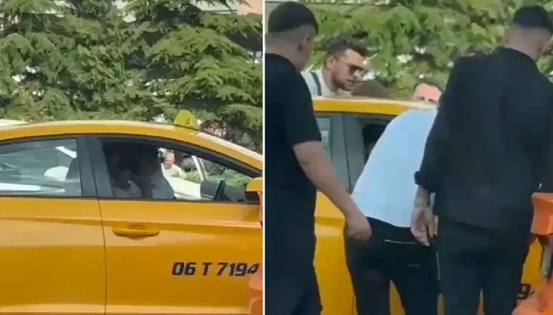 Trafikte Yaşanan Tartışma Sonrası Taksi Şoförüne Şok Yumruk!